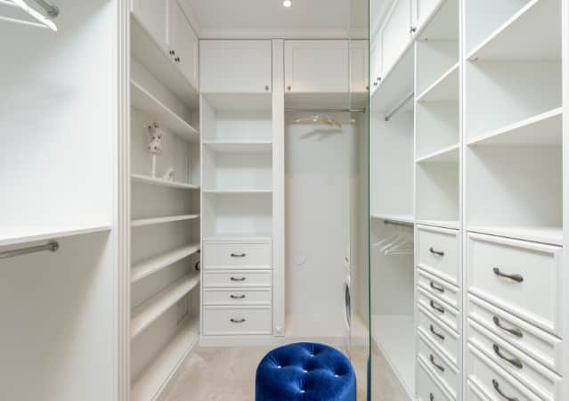 lighted closet